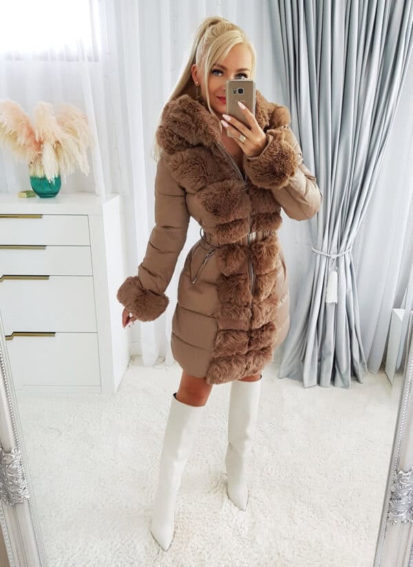 Płaszczyk Paola Camel L i XL - obrazek 4