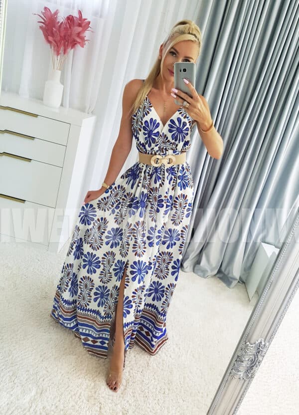 Sukienka Roxie Maxi Niebieska - obrazek 2