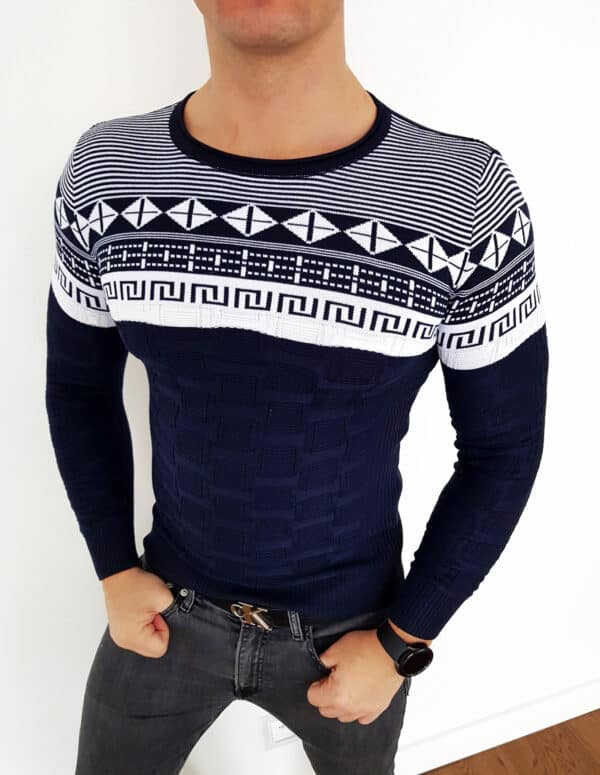 Sweter Męski Czarny Leo rozmiar S