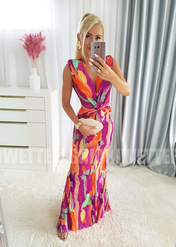 Sukienka Casandra Maxi Purple - obrazek 2