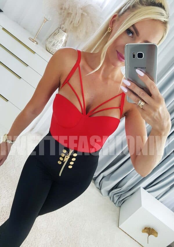 Gorset Gracy Czerwony - obrazek 4
