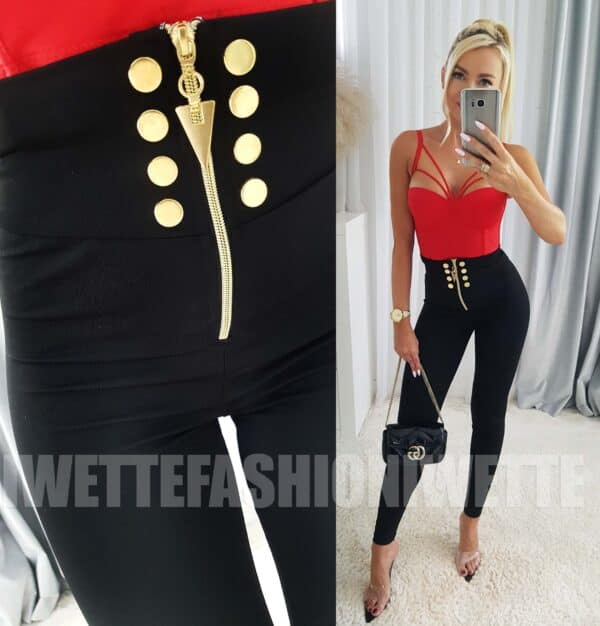 Legginsy Złoty Zip Carmen