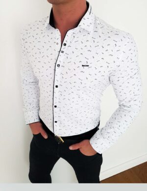 Koszula Męska Elegancka Hugo Biała - XXL