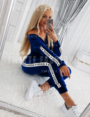 Dres NICE Niebieski Welur