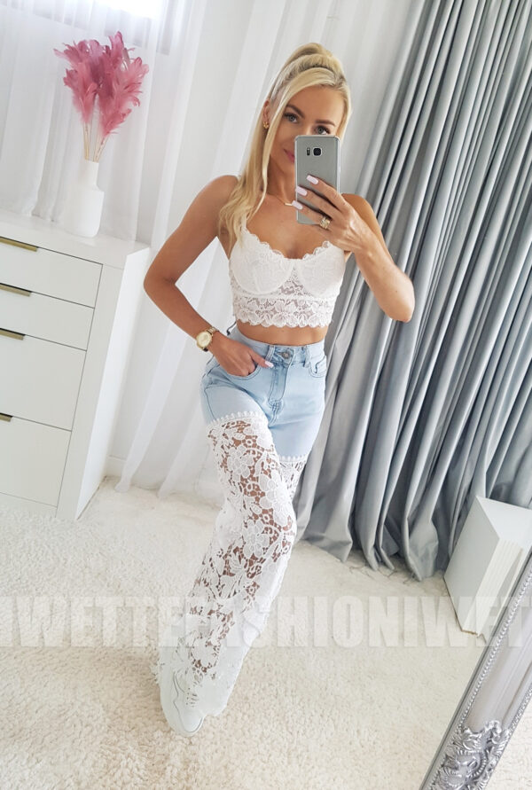 Spodnie Jeansy Venetia Koronka - obrazek 2