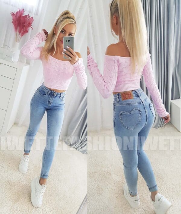 Spodnie Jeansy Push Up Serca II