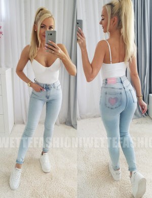 Spodnie Jeansy Sweet Heart Niebieskie - L