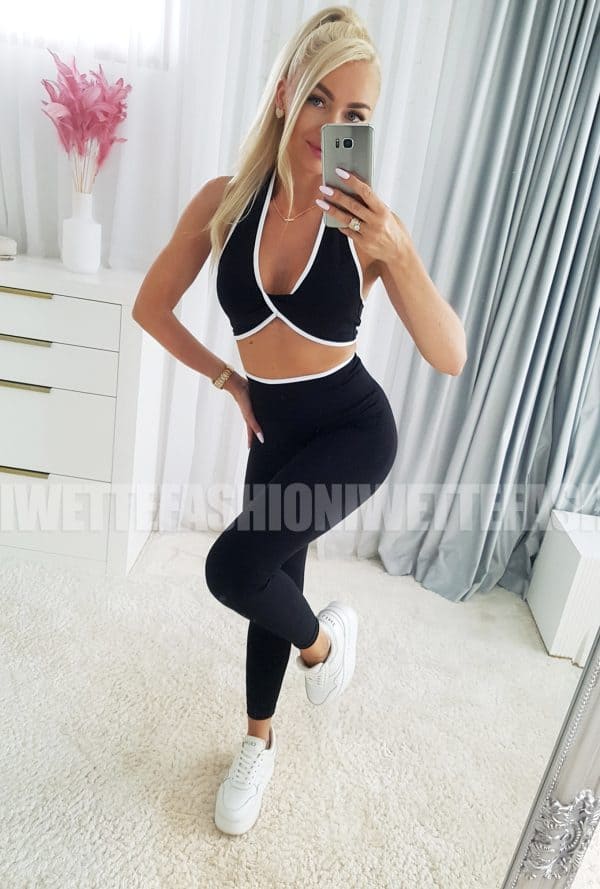 Komplet Modelujący Push Up Czarny Vikki - obrazek 2