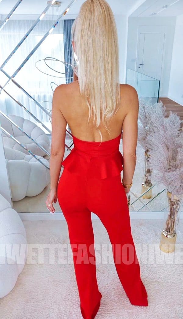 Kombinezon Elegancki Diane Czerwony - obrazek 2