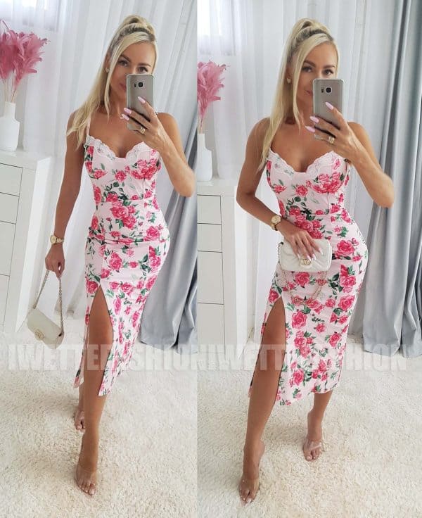 Sukienka Roses Różowa