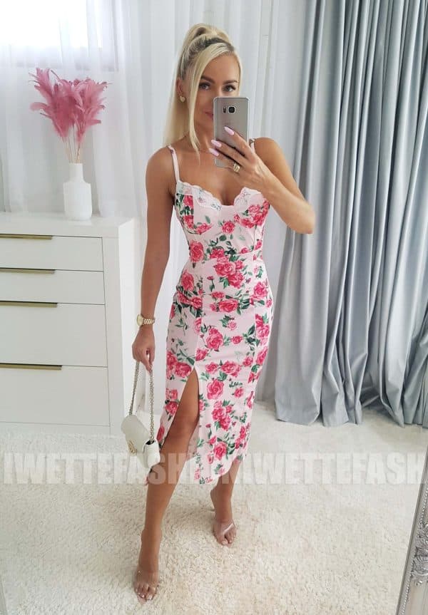 Sukienka Roses Różowa - obrazek 4