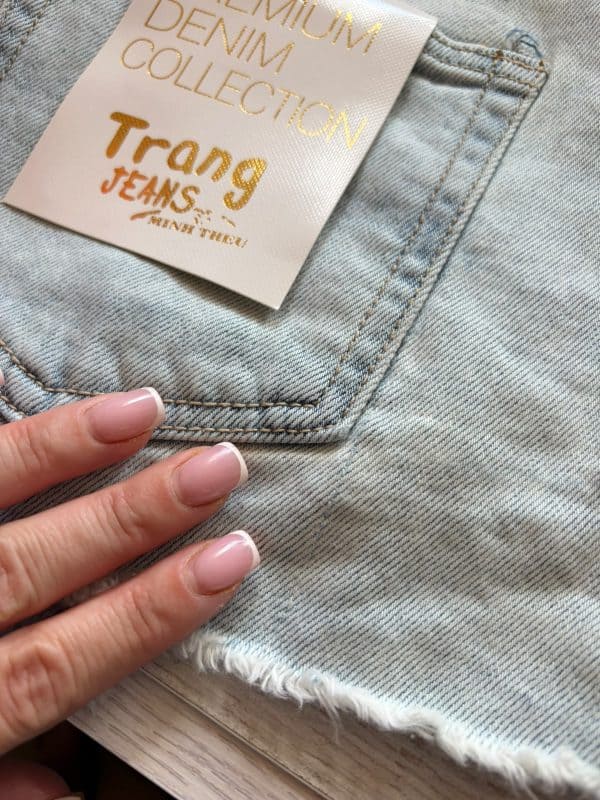 Spodenki Jeans Donna Niebieski TYLKO M (K) - obrazek 6